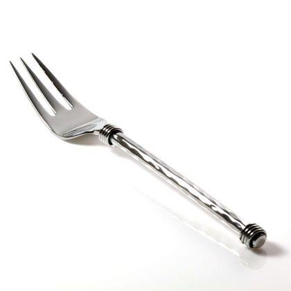 Coiled dimple handle dessert fork