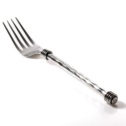 Coiled dimple handle side fork