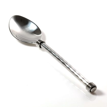 Coiled dimple handle side spoon