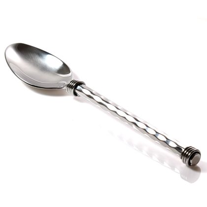 Coiled dimple handle table spoon