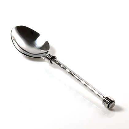 Coiled dimple handle teaspoon