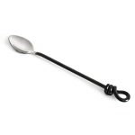 Black Handle Ice cream Spoon