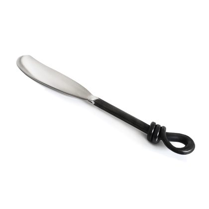 Black Rope Handle Butter Knife