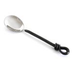 Black Rope Handle Soup Spoon