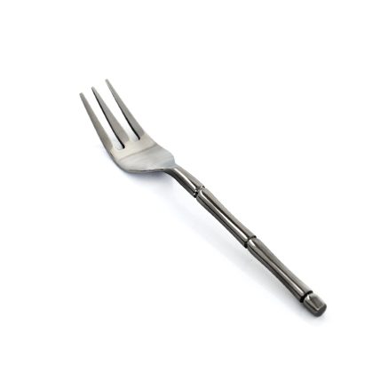 Bamboo handle small fork