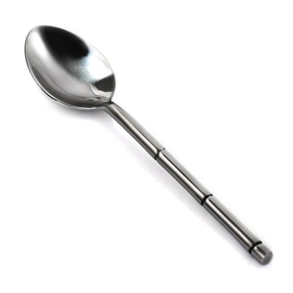 Bamboo handle side spoon